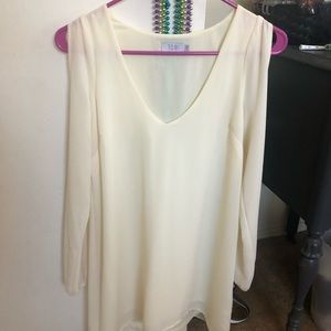 Cream colored long sleeve Tobi dress